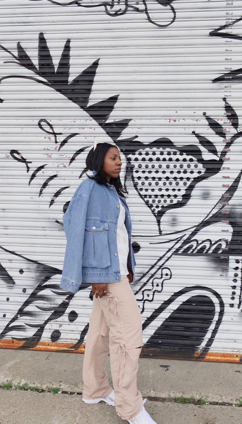 Knee Cut-Out Cargos Pants