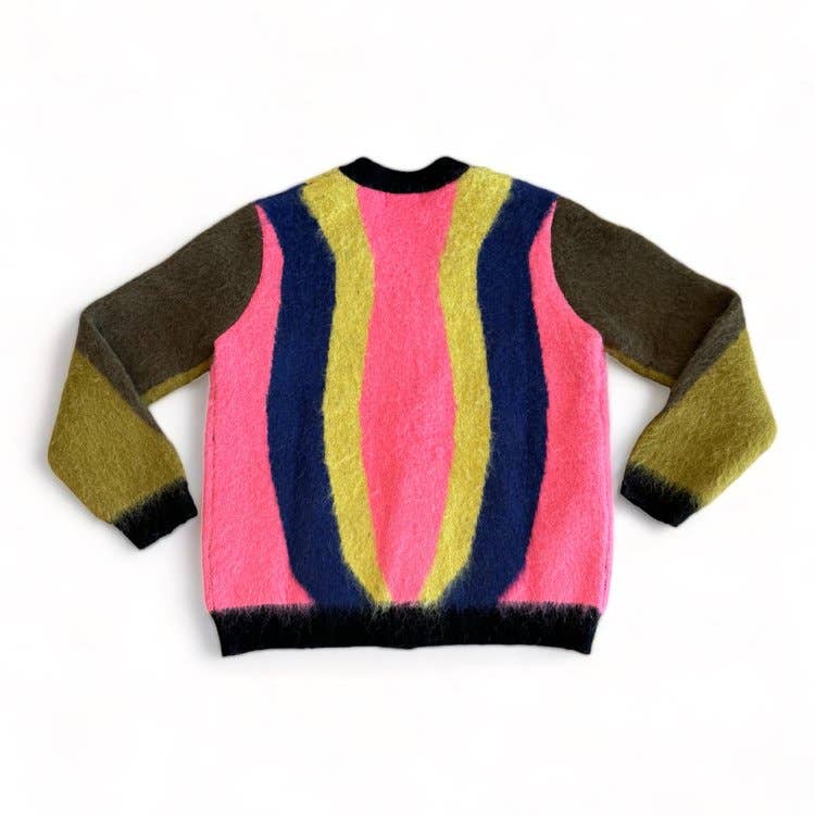 Striped Mohair Cardigan